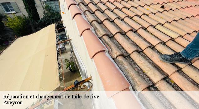 Réparation et changement de tuile de rive  12 Aveyron  John Toiture Couvreur 12