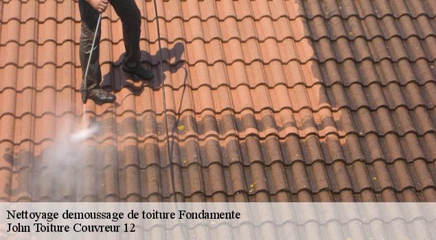 Nettoyage demoussage de toiture  fondamente-12540 John Toiture Couvreur 12