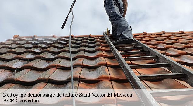 Nettoyage demoussage de toiture  saint-victor-et-melvieu-12400 ACE Couverture 