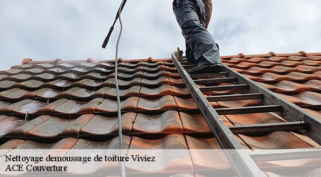 Nettoyage demoussage de toiture  viviez-12110 ACE Couverture 