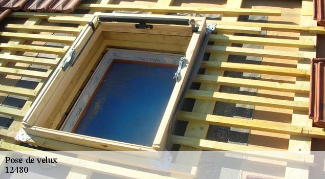Pose de velux  broquies-12480 John Toiture Couvreur 12