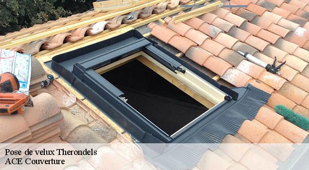 Pose de velux  therondels-12600 ACE Couverture 