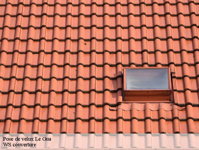 Pose de velux  le-gua-12110 WS couverture