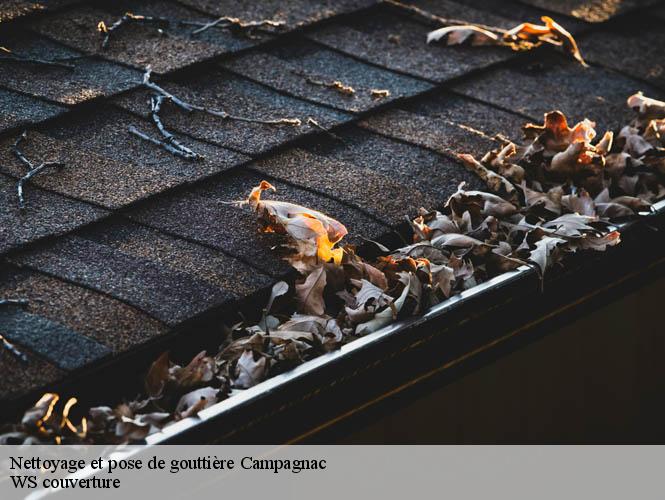Nettoyage et pose de gouttière  campagnac-12560 WS couverture
