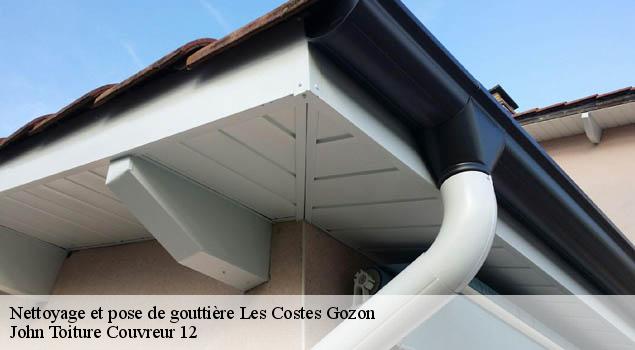 Nettoyage et pose de gouttière  les-costes-gozon-12400 John Toiture Couvreur 12