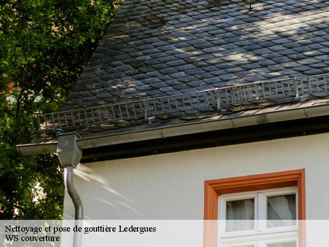 Nettoyage et pose de gouttière  ledergues-12170 WS couverture