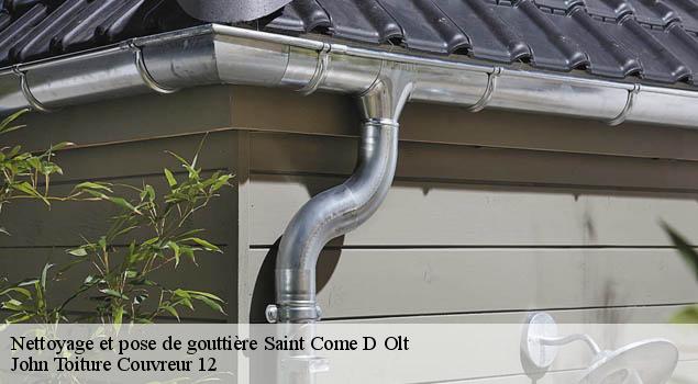Nettoyage et pose de gouttière  saint-come-d-olt-12500 John Toiture Couvreur 12