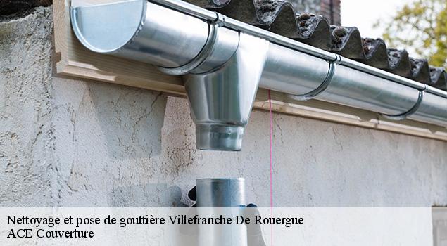 Nettoyage et pose de gouttière  villefranche-de-rouergue-12200 ACE Couverture 