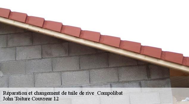 Réparation et changement de tuile de rive   compolibat-12350 John Toiture Couvreur 12