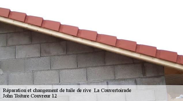Réparation et changement de tuile de rive   la-couvertoirade-12230 John Toiture Couvreur 12