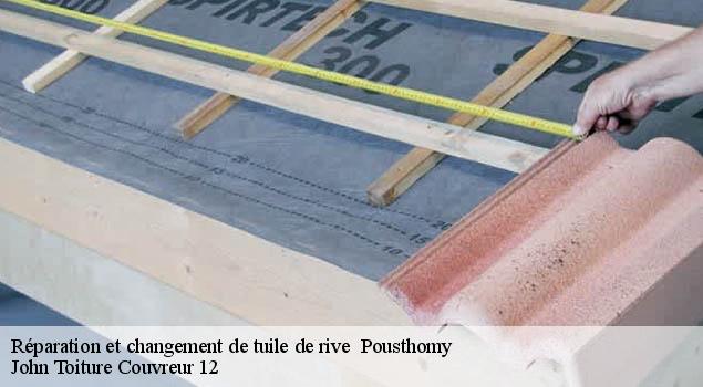 Réparation et changement de tuile de rive   pousthomy-12380 John Toiture Couvreur 12