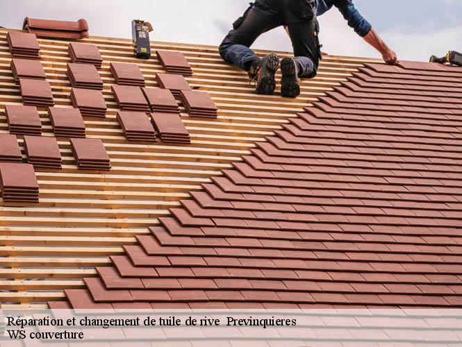 Réparation et changement de tuile de rive   previnquieres-12350 WS couverture