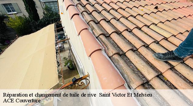 Réparation et changement de tuile de rive   saint-victor-et-melvieu-12400 ACE Couverture 