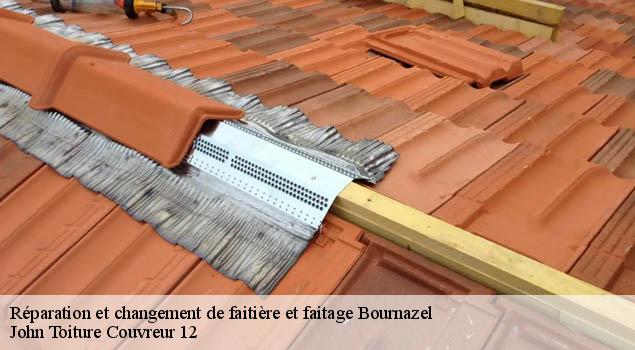 Réparation et changement de faitière et faitage  bournazel-12390 John Toiture Couvreur 12