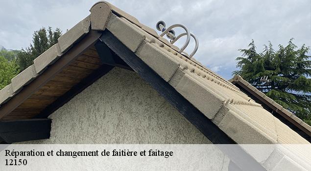 Réparation et changement de faitière et faitage  buzeins-12150 ACE Couverture 