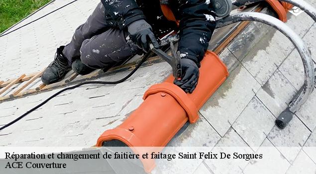 Réparation et changement de faitière et faitage  saint-felix-de-sorgues-12400 ACE Couverture 