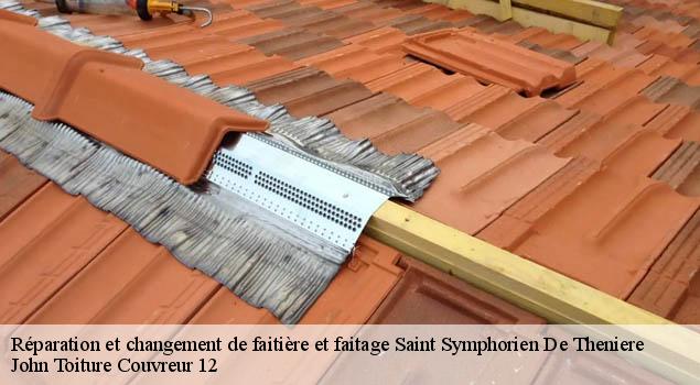 Réparation et changement de faitière et faitage  saint-symphorien-de-theniere-12460 John Toiture Couvreur 12