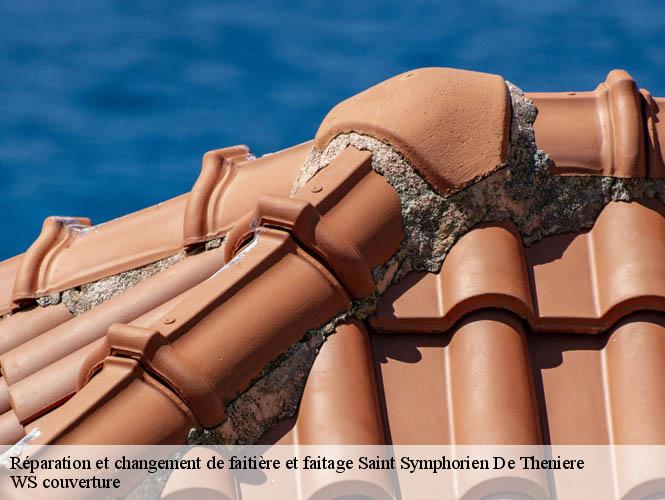 Réparation et changement de faitière et faitage  saint-symphorien-de-theniere-12460 WS couverture