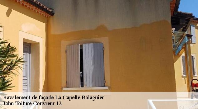 Ravalement de façade la-capelle-balaguier-12260 John Toiture Couvreur 12