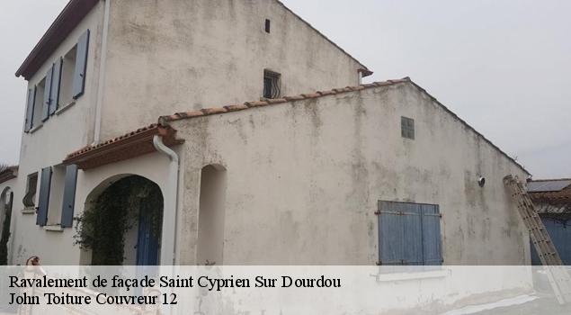 Ravalement de façade  saint-cyprien-sur-dourdou-12320 John Toiture Couvreur 12