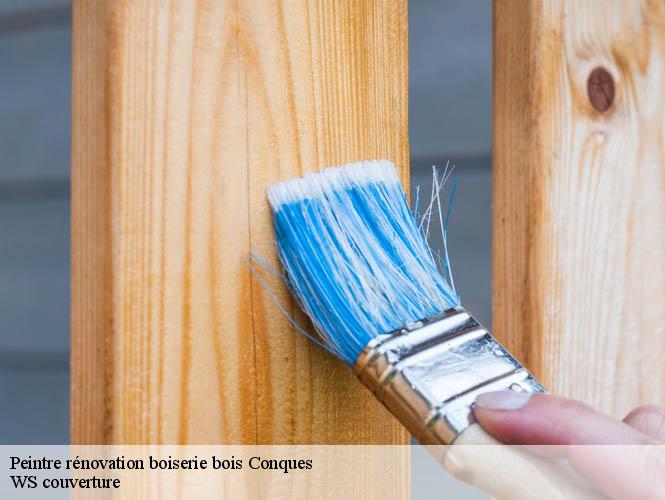 Peintre rénovation boiserie bois  conques-12320 WS couverture