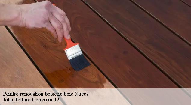 Peintre rénovation boiserie bois  nuces-12330 John Toiture Couvreur 12